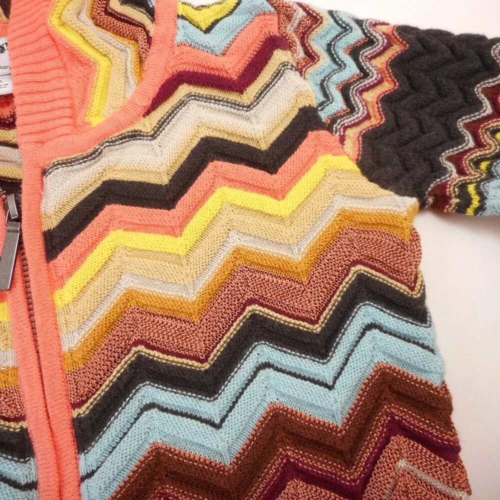 Missoni Target 20th Anniversary Girls Youth XS Chevron Zigzag Sweater Hoodie
